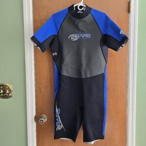 Mens Wet Suit Diving Snorkeling Short Sleeve Shorts 2MM Bare Attack Size EXLarge